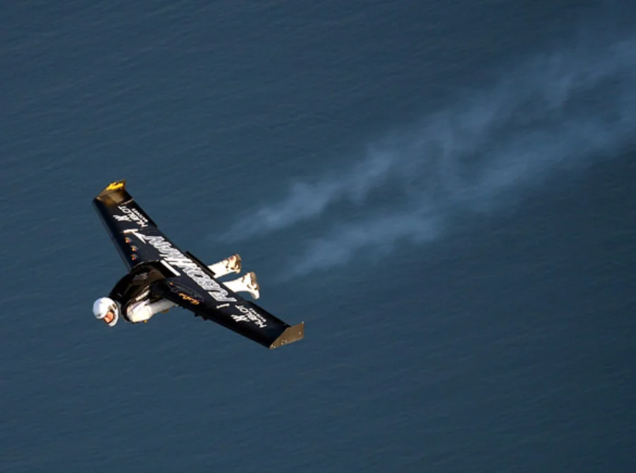 Yves Rossy in flight