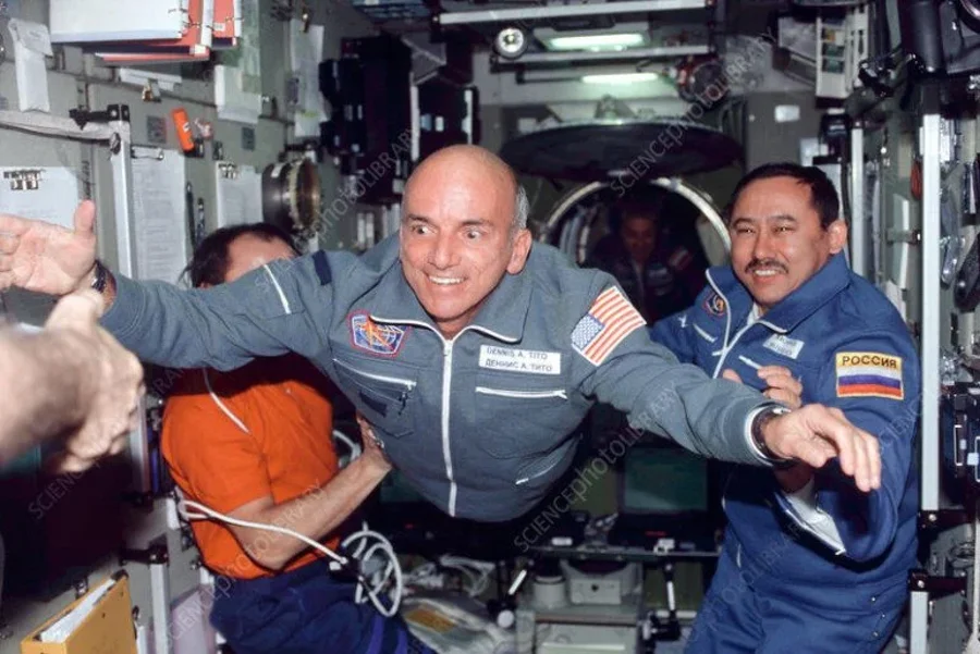 Dennis Tito back on Earth