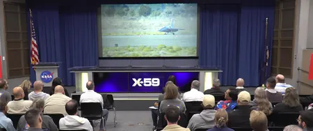 NASA video of X-59 first flight